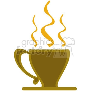 steaming coffee cup