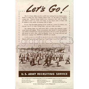 U.S. Army Aviation Cadet Recruiting Poster