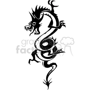 Vinyl-Ready Chinese Dragon - Stylized Mythical Creature Design