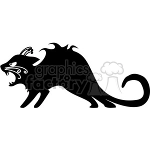 Spooky Black Cat for Halloween Decor and Design