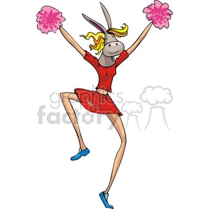 girl mascot cheerleader