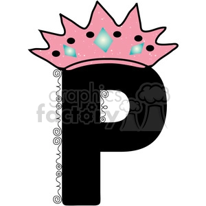 Letter P Princess