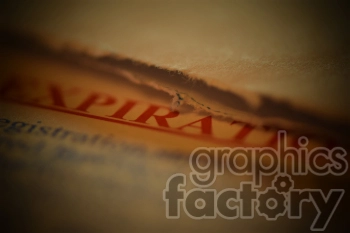 Close-up image of a torn and worn paper with the word 'EXPIRATION' prominently visible in red text.