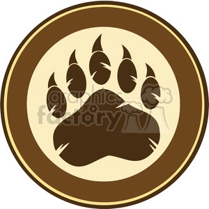 Bear Paw Print Logo