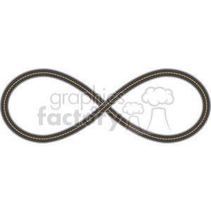 infinity symbol vector road of life the journey