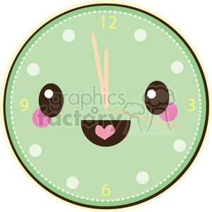 Clock cartoon character