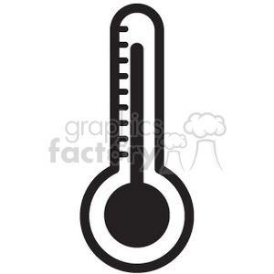 thermometer clipart black and white