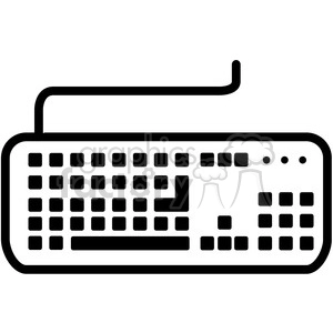 computer keyboard vector