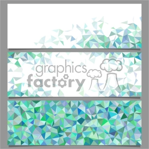 Abstract Green and Blue Geometric Triangles Background