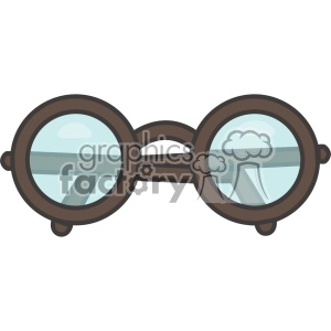 Cartoon Round Eyeglasses