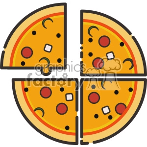 Pizza icon vector clip art images