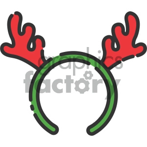 reindeer antlers vector icon