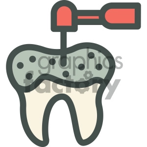 cavity tooth clipart