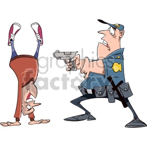 police arrest cartoon