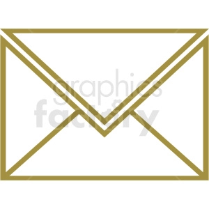 vector envelope outline