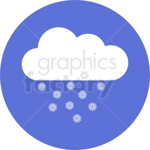 snow cloud vector clipart