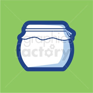 jar vector icon on green background