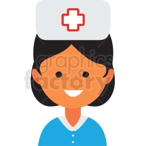 female nurse icon vector clipart