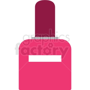 pink nail polish vector clipart