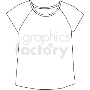 black white short sleeve shirt vector clipart