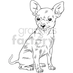 Chihuahua Dog Outline - Perfect for Pet Illustrations