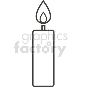 candle vector icon graphic clipart 5