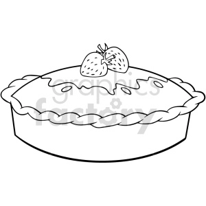 black and white pie vector clipart