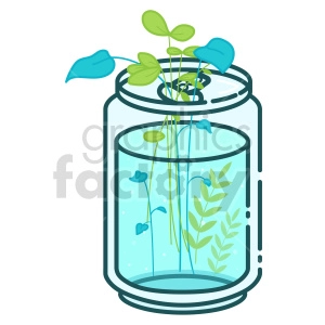 plant cool drink vector clipart
