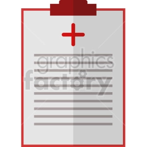 isometric medical report vector icon clipart 1