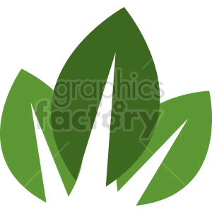 three leaf vector design