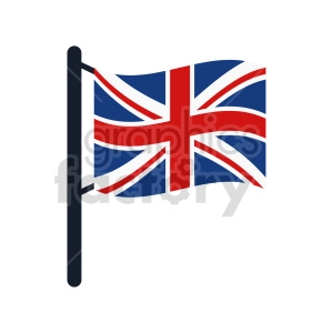 Union Jack Flag of United Kingdom vector clipart 06