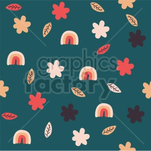 seamless fall flower background graphic