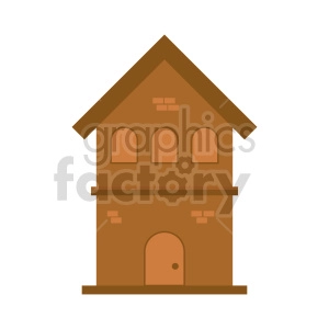 two story house vector clipart