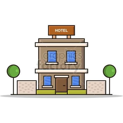 hotel vector graphic