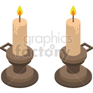 candles bundle vector graphic