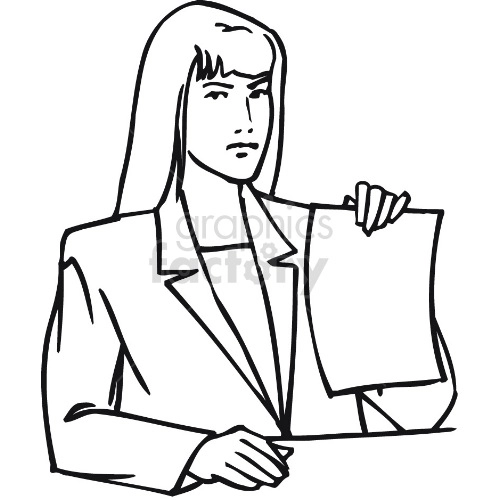 female lawyer drawing