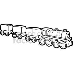 black white toy train illustration graphic