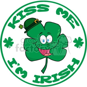 Cheerful Clover for St. Patrick's Day - Kiss Me I'm Irish