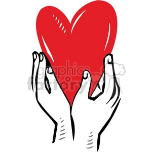 hands holding red heart