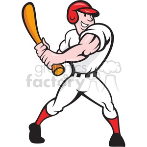 baseball player batting side