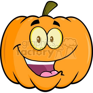 happy halloween pumpkin cartoon