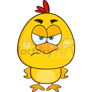 Angry Cartoon Chick