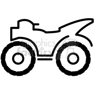 quad all terrain four wheeler vector icon