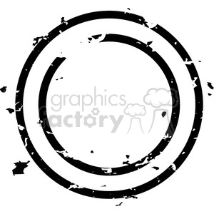 Distressed Grunge Concentric Circles
