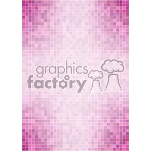 A clipart image depicting a pink and purple pixelated mosaic background with small squares varying in shades, creating a gradient effect.