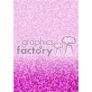 A pixelated clipart image with a gradient background transitioning from light pink to purple.