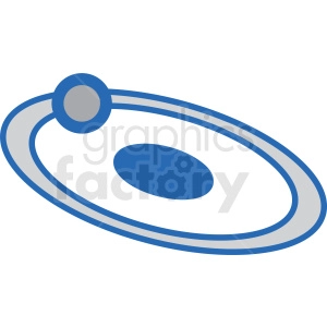 solar system orbit vector icon