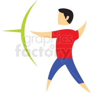 archery sport character icon