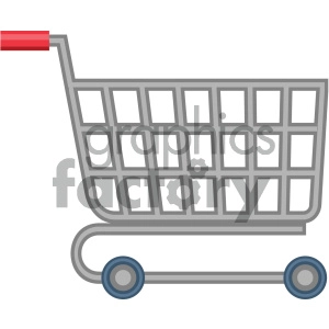 shopping cart vector flat icon