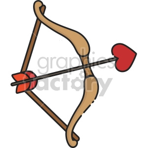 cupid bow and arrow clip art